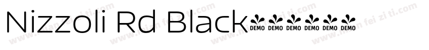 Nizzoli Rd Black字体转换